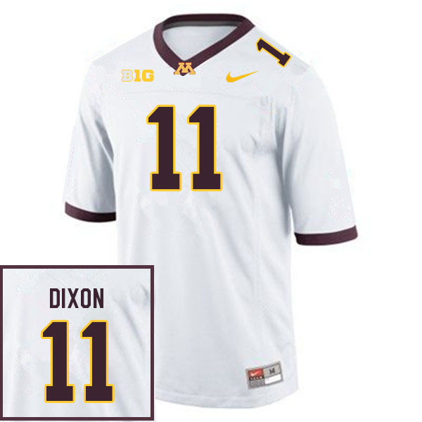 Men #11 Michael Dixon Minnesota Golden Gophers College Football Jerseys Sale-White